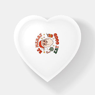 Be Merry Eat Good Christmas Santa Soda Candy Cane Paperweight