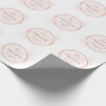 Be Merry | Faux Rose Gold and Blush Christmas Wrapping Paper<br><div class="desc">This festive and trendy Christmas wrapping paper features the words "Be Merry" in faux rose gold,  modern typography and script,  with two matching geometric circles and splashes. Subtle blush pink abstract watercolor decorates the circle.</div>