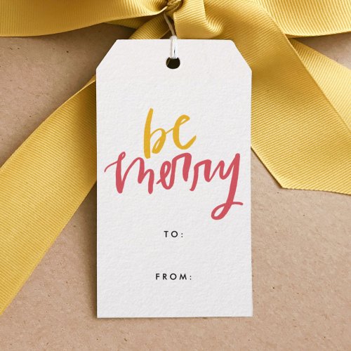 Be Merry Gift Tags