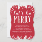 Be Merry | Holiday Party Invitation