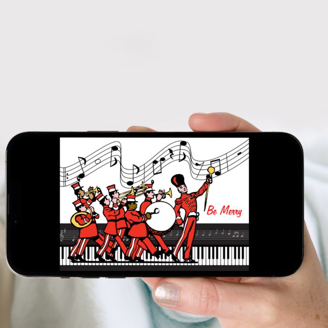 Be Merry Marching Band and Musical Notes Christmas (Front Digital)