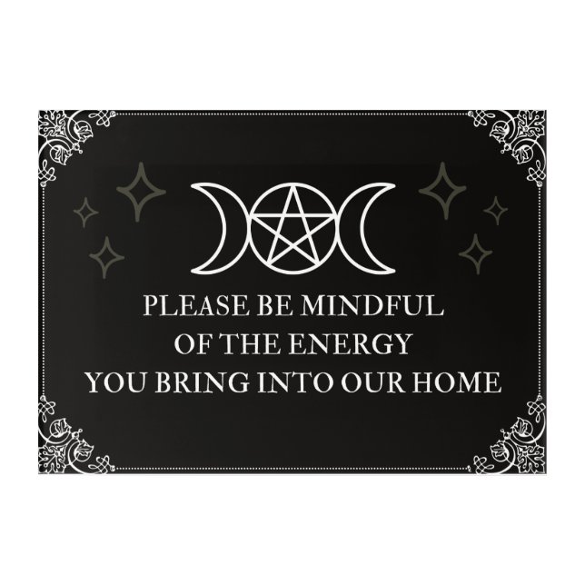 Be Mindful  Acrylic Print (Front)