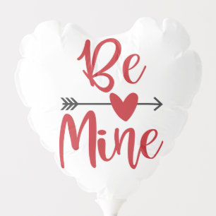Be Mine Arrow Through Heart Valentine's Day Balloon