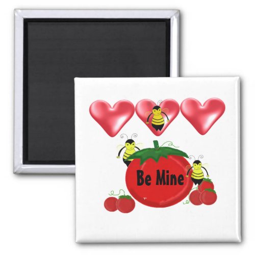 Be Mine Bees and Tomato Magnet