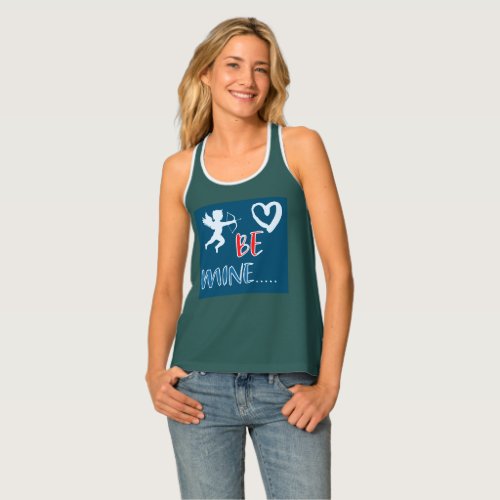 be mine black  dark bluemore colors available tank top