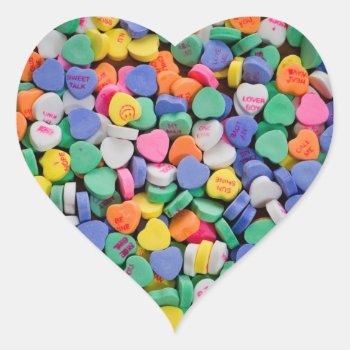 Be Mine Candy Heart Stickers - Valentine Day by Godsblossom at Zazzle