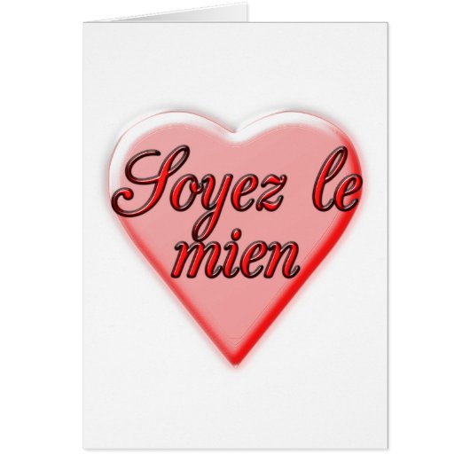 Be Mine card (Front)