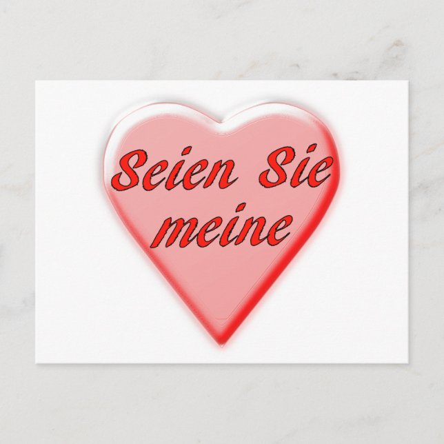 Be Mine card (Front)