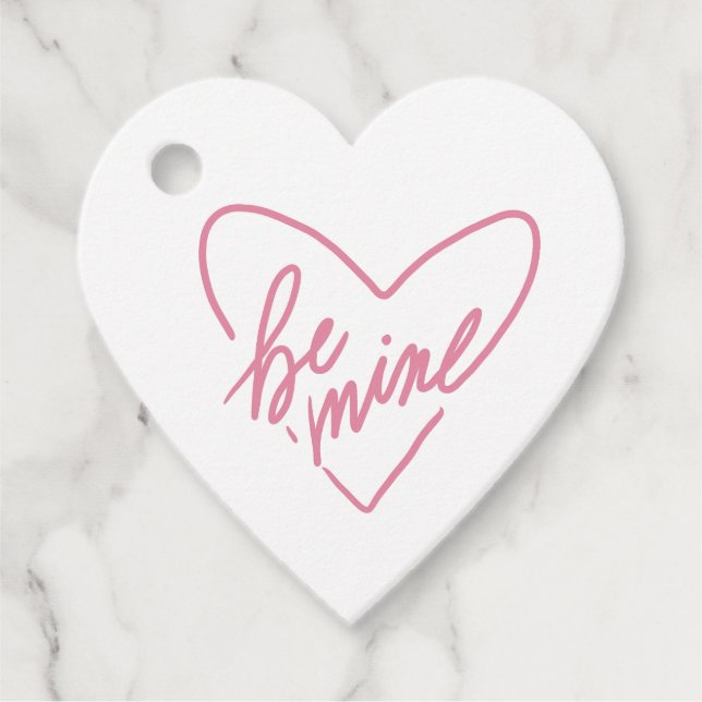 BE MINE CARD FAVOR TAGS (Front)