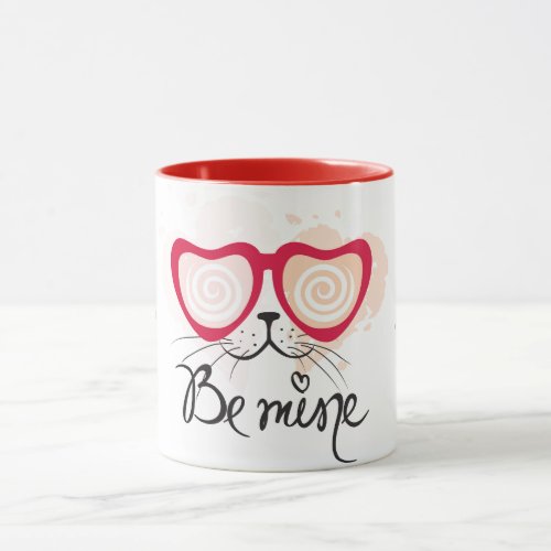 Be Mine Cat  Mug
