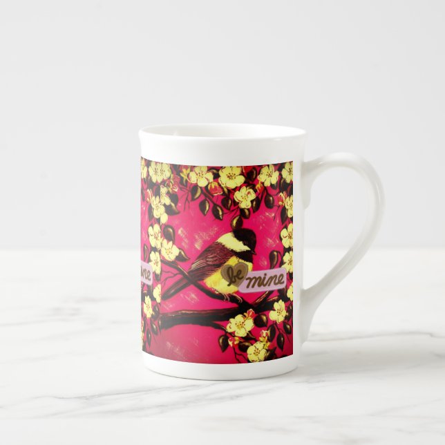 Be Mine Chickadee Cup (Right)