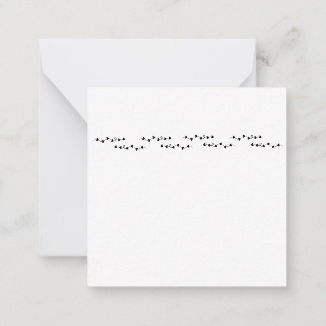 BE MINE - Cute Personalized Modern Valentine's  Note Card (Back)