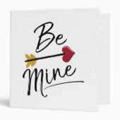 Be mine Cute Valentines 3 Ring Binder (Front/Inside)