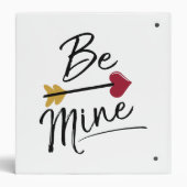 Be mine Cute Valentines 3 Ring Binder (Back)