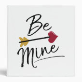 Be mine Cute Valentines 3 Ring Binder (Front)