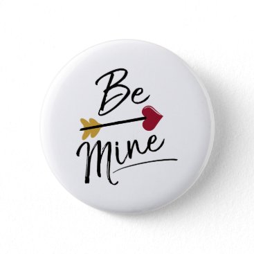 Be mine Cute Valentines Pinback Button