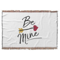 Be mine Cute Valentines Throw Blanket