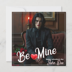 Be Mine – Dark Romantic Valentine Portrait Art Note Card