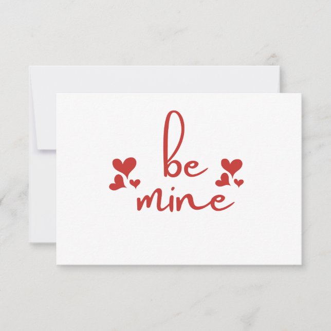 Be Mine - For All loving Couples  Note Card (Front)