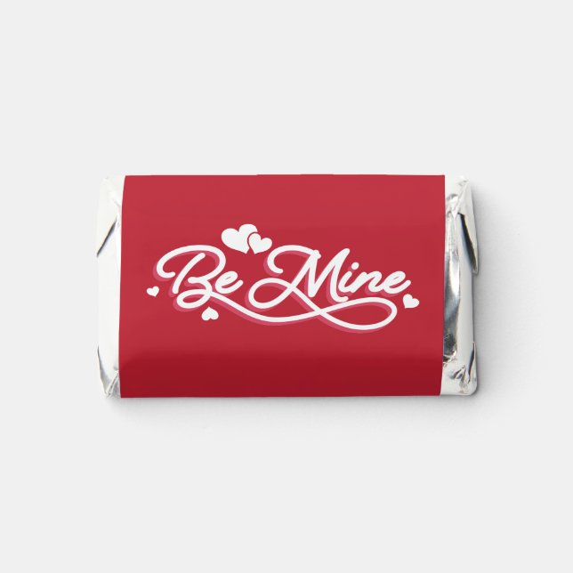 "Be Mine" Fun Personalized Valentines Day Hershey's Miniatures (Front)