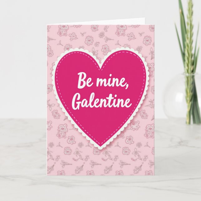 Be Mine Galentine Friends Card (Front)