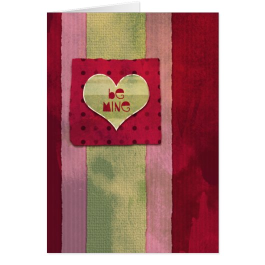 Be Mine - Grunge Style Cards (Front)