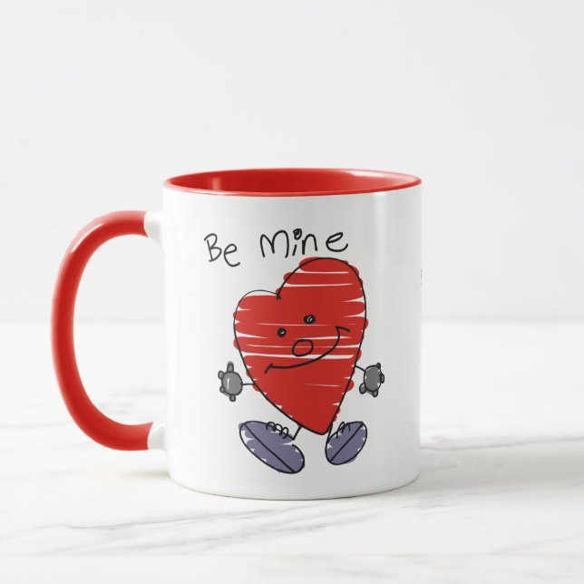 "Be Mine!" Happy Valentine Day Mug (Left)
