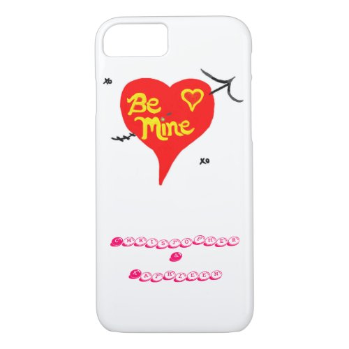 Be Mine Heart Candy Names iPhone 87 Case