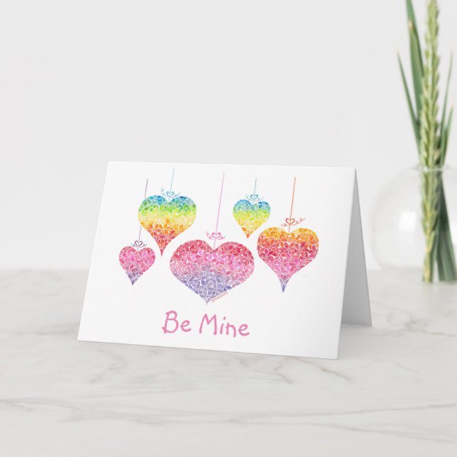 Be Mine Heart Greeting Card (Front)