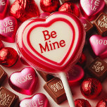 BE MINE HEART LOLLYPOP VALENTINE HOLIDAY CARD