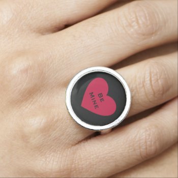 Be Mine Heart Ring by suncookiez at Zazzle