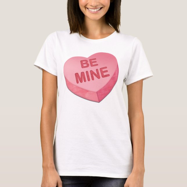 BE MINE HEART Valentine's Day T-Shirt (Front)