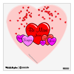 Be Mine -Jesus Heart Wall Decal