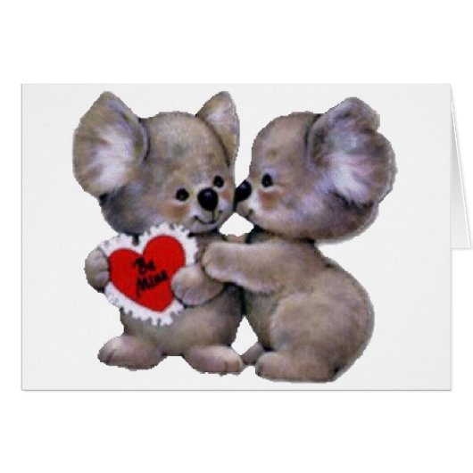 Be Mine Koalas Cards (Front Horizontal)