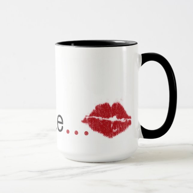 Be Mine Lipstick Valentine's Mug (Right)