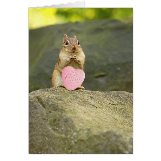 Be Mine Little Chipmunk Card