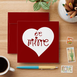 Be Mine Love Hearts Valentine's Day Envelope