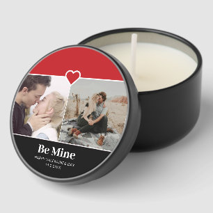 Be Mine Modern Photo Valentines Mini Candle Favors