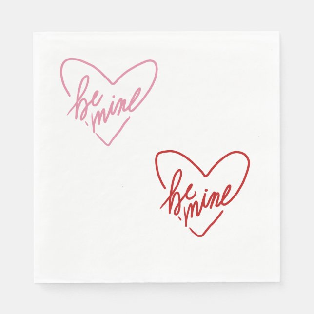 BE MINE  NAPKINS (Front)