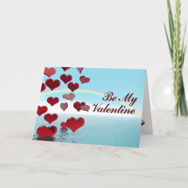 Be mine on Valentine's Day Holiday Card (Front)