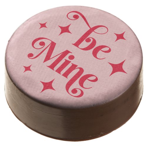Be mine retro stars Valentines day pink red Chocolate Covered Oreo