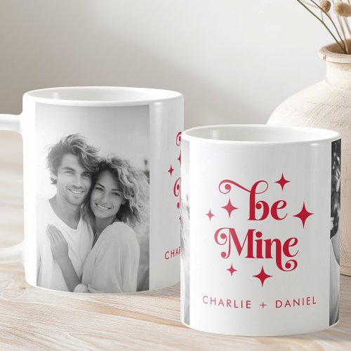 Be mine retro stars Valentines day red photo Coffee Mug