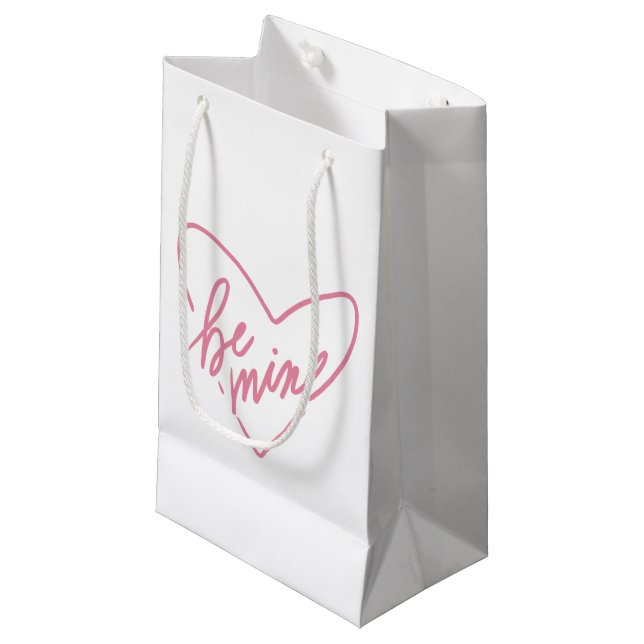 BE MINE  SMALL GIFT BAG (Front Angled)