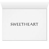 "BE MINE SWEETHEART" (Inside Horizontal (Bottom))