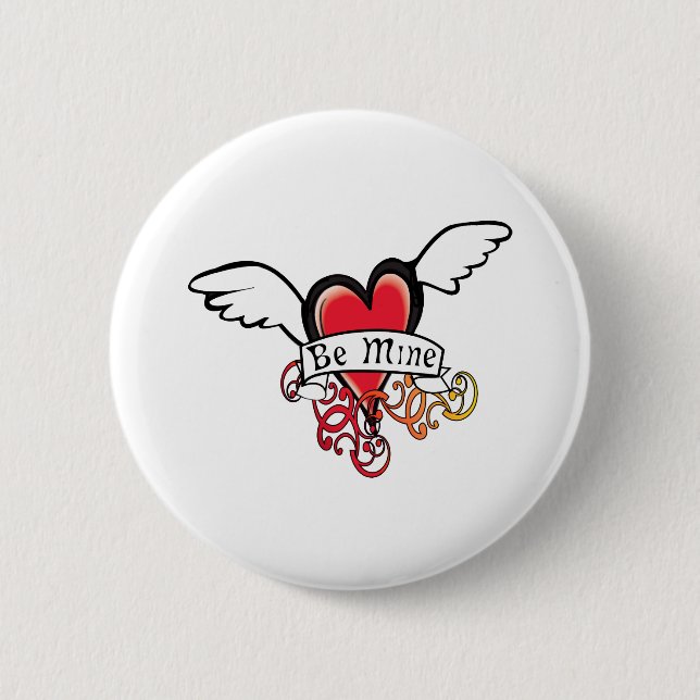 Be Mine Valentine Button (Front)