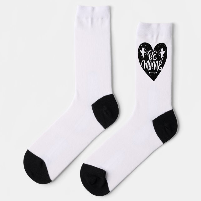 Be Mine' Valentine Crew Socks (Left)
