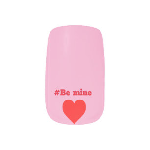 Be Mine Valentine Minx Nail Art