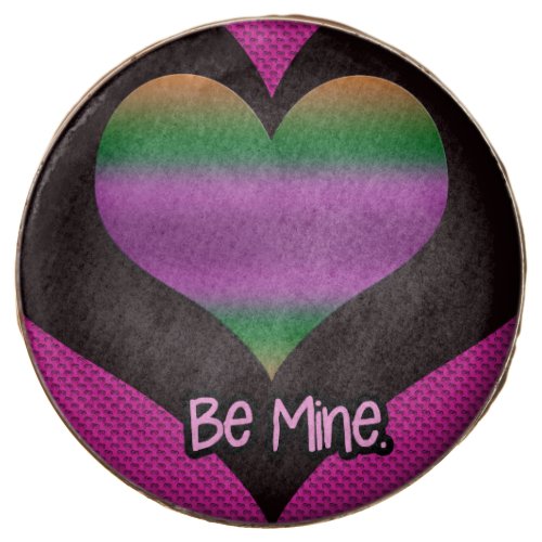 Be Mine Valentine Purple Heart Chocolate Dipped Oreo