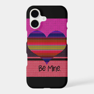 Be Mine Valentine Rainbow Heart iPhone 17 Case