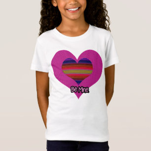 Be Mine Valentine Rainbow Heart T-Shirt